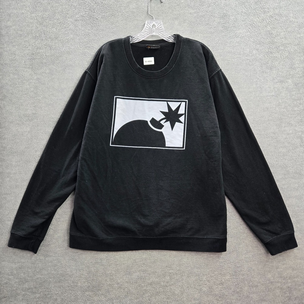 The Hundreds Men Sweatshirt XL Black Logo Timebomb Graphic‎ Long Sleeve